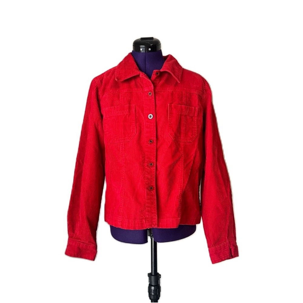 Dress Barn Red Corduroy Jacket
